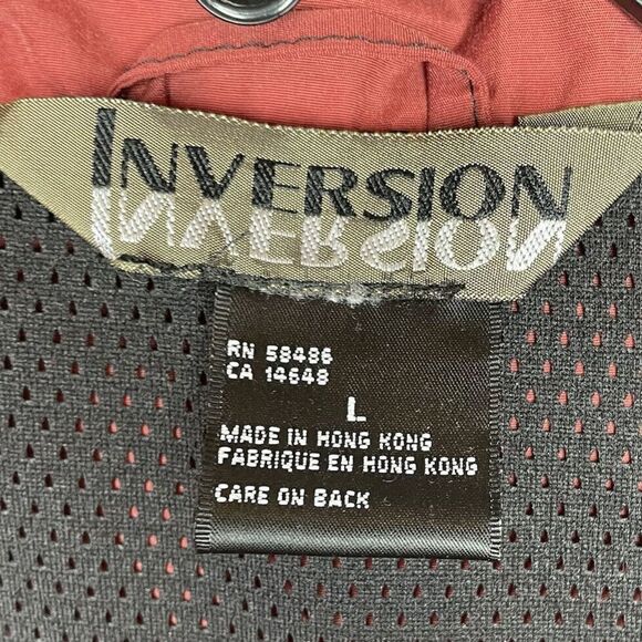 INVERSION Jacket Mens Large Red 1/2-Zip Lined Ski Snowboard Softshell Nylon - Picture 10 of 11